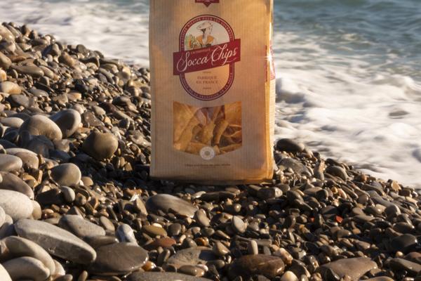 Les Socca Chips traditionnelles, fabriquées depuis 2014. 