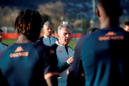 Premier entrainement de l'OGC Nice avec Claude Puel, de retour comme coach.