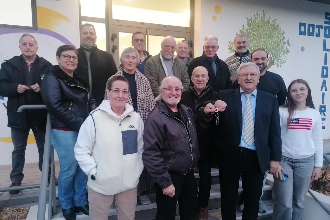 Les clés du dojo solidaire enfin remises au club Le Samouraï à Figanières