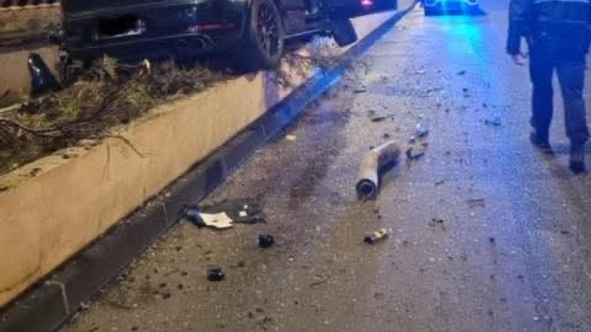 À Cannes, deux mineurs crashent une Porsche après un refus d'obtempérer